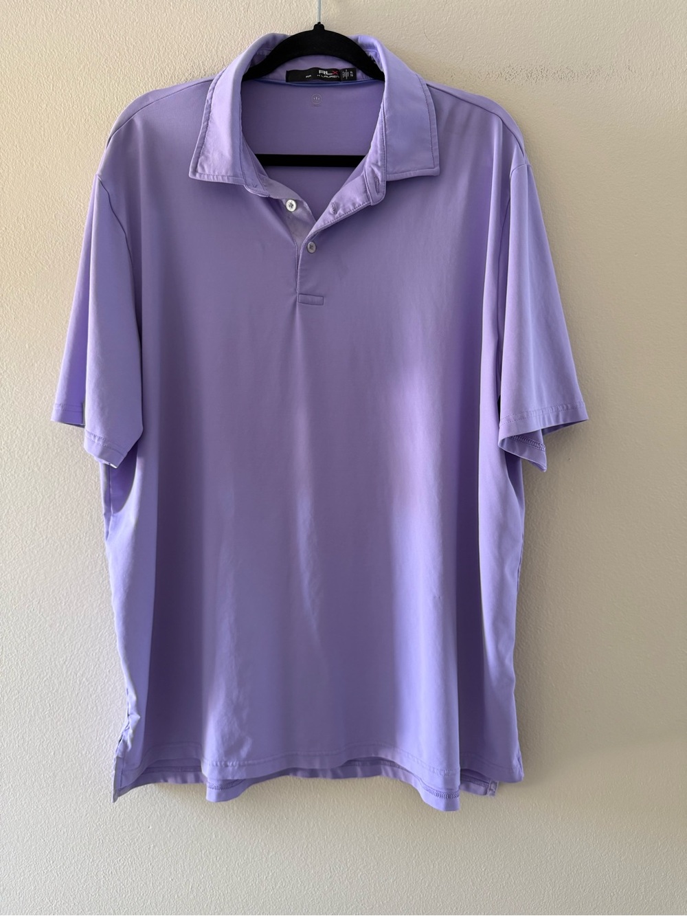 RLX Ralph Lauren Men's Performance Light Purple Short-Sleeve Golf Polo